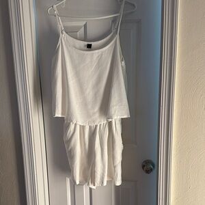 Chic White Women's Jumpsuit